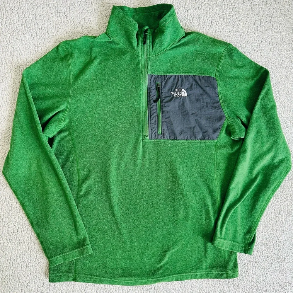 The North Face Pullover Fleece Jacket Men's L 1/4 Zip
